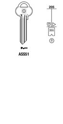 Toon details voor Silca Cilindersleutel brass ASS51 Afbeelding van Silca Cilindersleutel brass ASS51