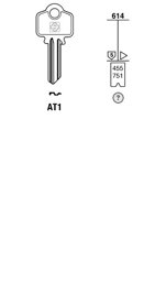 Toon details voor Silca Cilindersleutel brass AT1 Afbeelding van Silca Cilindersleutel brass AT1
