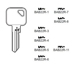 Toon details voor Silca Cilindersleutel brass BAB22R3 Afbeelding van Silca Cilindersleutel brass BAB22R3
