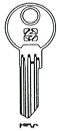 Toon details voor Silca Cilindersleutel brass BAB24R Afbeelding van Silca Cilindersleutel brass BAB24R