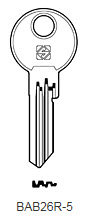 Toon details voor Silca Cilindersleutel brass BAB26R5 Afbeelding van Silca Cilindersleutel brass BAB26R5