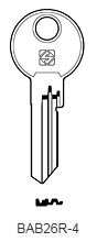 Toon details voor Silca Cilindersleutel brass BAB26R4 Afbeelding van Silca Cilindersleutel brass BAB26R4