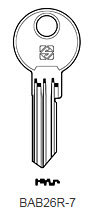 Toon details voor Silca Cilindersleutel brass BAB26R7 Afbeelding van Silca Cilindersleutel brass BAB26R7