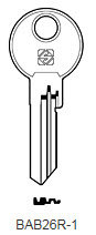 Toon details voor Silca Cilindersleutel brass BAB26R1 Afbeelding van Silca Cilindersleutel brass BAB26R1