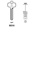 Toon details voor Silca Cilindersleutel brass BES18 Afbeelding van Silca Cilindersleutel brass BES18