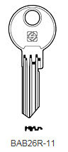 Toon details voor Silca Cilindersleutel brass BAB26R11 Afbeelding van Silca Cilindersleutel brass BAB26R11