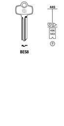 Toon details voor Silca Cilindersleutel brass BES8 Afbeelding van Silca Cilindersleutel brass BES8