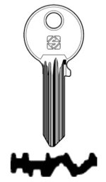 Toon details voor Silca Cilindersleutel brass AB63 Afbeelding van Silca Cilindersleutel brass AB63