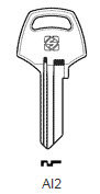 Toon details voor Silca Cilindersleutel brass AI2 Afbeelding van Silca Cilindersleutel brass AI2