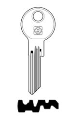 Toon details voor Silca Cilindersleutel brass AKR11R Afbeelding van Silca Cilindersleutel brass AKR11R