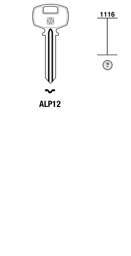 Toon details voor Silca Cilindersleutel brass ALP12 Afbeelding van Silca Cilindersleutel brass ALP12