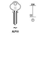Toon details voor Silca Cilindersleutel brass ALP10 Afbeelding van Silca Cilindersleutel brass ALP10