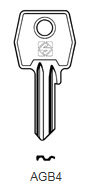 Toon details voor Silca Cilindersleutel brass AGB4 Afbeelding van Silca Cilindersleutel brass AGB4