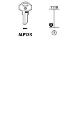 Toon details voor Silca Cilindersleutel brass ALP13R Afbeelding van Silca Cilindersleutel brass ALP13R