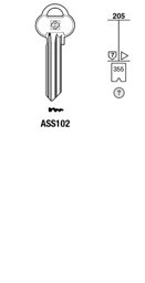 Toon details voor Silca Cilindersleutel brass ASS102 Afbeelding van Silca Cilindersleutel brass ASS102