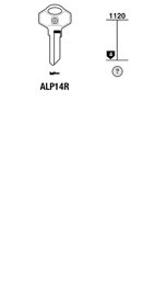 Toon details voor Silca Cilindersleutel brass ALP14R Afbeelding van Silca Cilindersleutel brass ALP14R