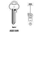 Toon details voor Silca Cilindersleutel brass ASS130R Afbeelding van Silca Cilindersleutel brass ASS130R