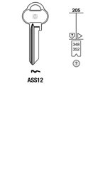 Toon details voor Silca Cilindersleutel brass ASS12 Afbeelding van Silca Cilindersleutel brass ASS12