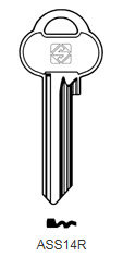 Toon details voor Silca Cilindersleutel brass ASS14R Afbeelding van Silca Cilindersleutel brass ASS14R