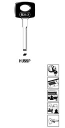 Toon details voor Silca Autosleutel plastic kop brass HU55P Afbeelding van Silca Autosleutel plastic kop brass HU55P