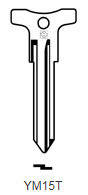 Toon details voor Silca Autosleutel z/plastic kop staal YM15T Afbeelding van Silca Autosleutel z/plastic kop staal YM15T