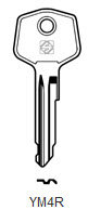 Toon details voor Silca Autosleutel z/plastic kop staal YM4R Afbeelding van Silca Autosleutel z/plastic kop staal YM4R