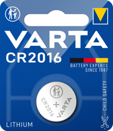 Toon details voor VARTA batterij CR2016 - 3V Afbeelding van VARTA batterij CR2016 - 3V