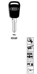 Toon details voor Silca Autosleutel plastic kop staal FO10P Afbeelding van Silca Autosleutel plastic kop staal FO10P