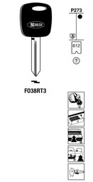 Toon details voor Silca Transpondersleutel brass FO38RT3 Afbeelding van Silca Transpondersleutel brass FO38RT3