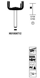 Toon details voor Silca Transpondersleutel nikkel HU100AT12 Afbeelding van Silca Transpondersleutel nikkel HU100AT12