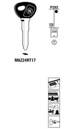 Toon details voor Silca Transpondersleutel brass MAZ24RT17 Afbeelding van Silca Transpondersleutel brass MAZ24RT17