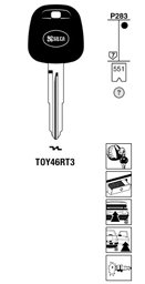 Toon details voor Silca Transpondersleutel brass TOY46RT3 Afbeelding van Silca Transpondersleutel brass TOY46RT3