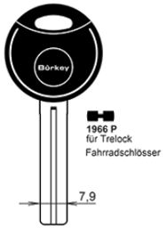 Toon details voor Borkey 1966P banensleutel voor Trelock (TRK8DP) Afbeelding van Borkey 1966P banensleutel voor Trelock (TRK8DP)