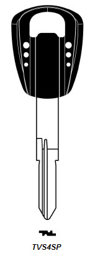 Toon details voor Scootersleutel brass TVS4SP Afbeelding van Scootersleutel brass TVS4SP