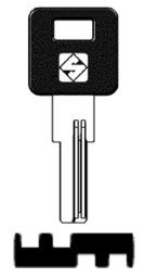 Toon details voor Silca Boringsleutel brass MS20P Afbeelding van Silca Boringsleutel brass MS20P