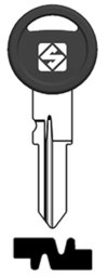 Toon details voor Silca Autosleutel plastic kop brass ZD41RLP Afbeelding van Silca Autosleutel plastic kop brass ZD41RLP