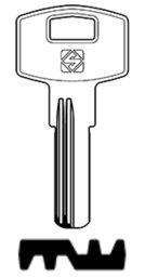 Toon details voor Silca Boringsleutel brass ALY1R Afbeelding van Silca Boringsleutel brass ALY1R