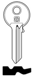 Toon details voor Silca Cilindersleutel brass ZT3R Afbeelding van Silca Cilindersleutel brass ZT3R