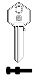 Toon details voor Silca Cilindersleutel brass FM9 Afbeelding van Silca Cilindersleutel brass FM9