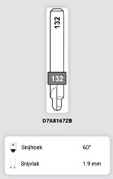 Toon details voor Silca QCD frees 132 - D7A8167ZB Afbeelding van Silca QCD frees 132 - D7A8167ZB