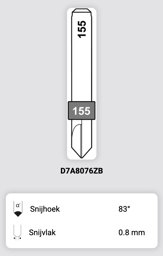Toon details voor Silca QCD frees 155 - D7A8076ZB Afbeelding van Silca QCD frees 155 - D7A8076ZB