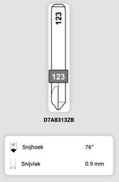 Toon details voor Silca QCD frees 123 - D7A8313ZB Afbeelding van Silca QCD frees 123 - D7A8313ZB
