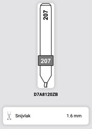 Toon details voor Silca QCD frees 207 - D7A8120ZB Afbeelding van Silca QCD frees 207 - D7A8120ZB