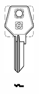 Toon details voor Silca Cilindersleutel brass TRI6R Afbeelding van Silca Cilindersleutel brass TRI6R