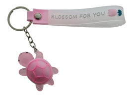 Toon details voor Sleutelhanger Turtle lichtroze met strap (10 stuks) Afbeelding van Sleutelhanger Turtle lichtroze met strap (10 stuks)