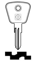 Toon details voor Silca Autosleutel z/plastic kop staal AR6 Afbeelding van Silca Autosleutel z/plastic kop staal AR6