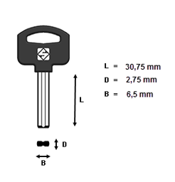 Toon details voor Silca Blokjessleutel nikkel VI39P Afbeelding van Silca Blokjessleutel nikkel VI39P