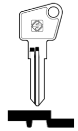 Toon details voor Silca Cilindersleutel staal RC7R Afbeelding van Silca Cilindersleutel staal RC7R