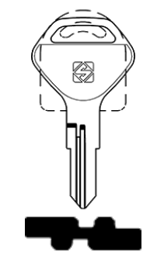 Toon details voor Silca Cilindersleutel brass MER44R (CO) Afbeelding van Silca Cilindersleutel brass MER44R (CO)