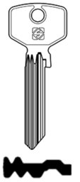 Toon details voor Silca Cilindersleutel staal TR23R Afbeelding van Silca Cilindersleutel staal TR23R